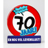 Wenskaart 70 jaar verkeersbord