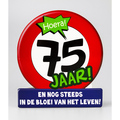 Wenskaart 75 jaar verkeersbord