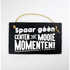 Stone Slogan Spaar geen centen