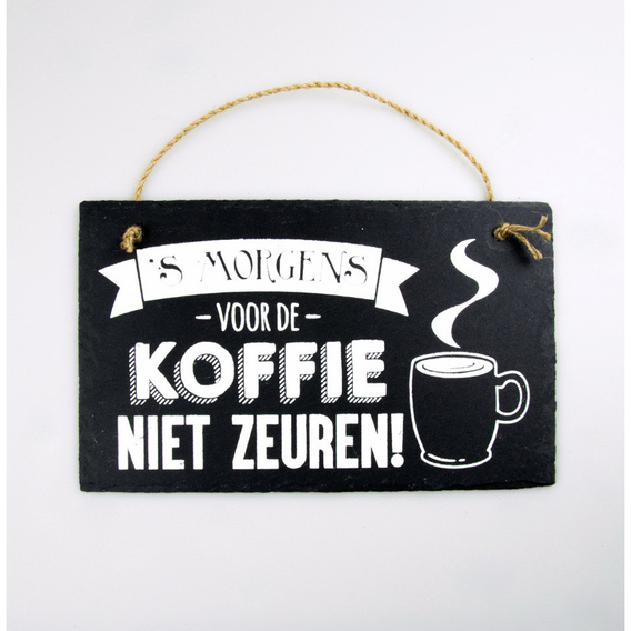 Stone Slogan 's morgens voor de koffie