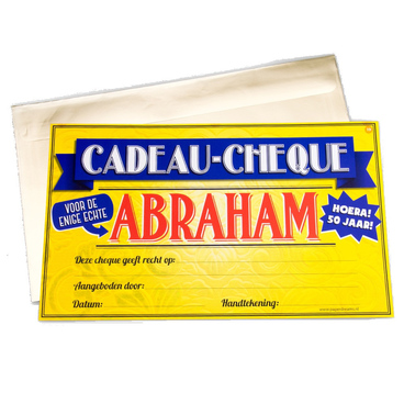 Gift Cheque Abraham