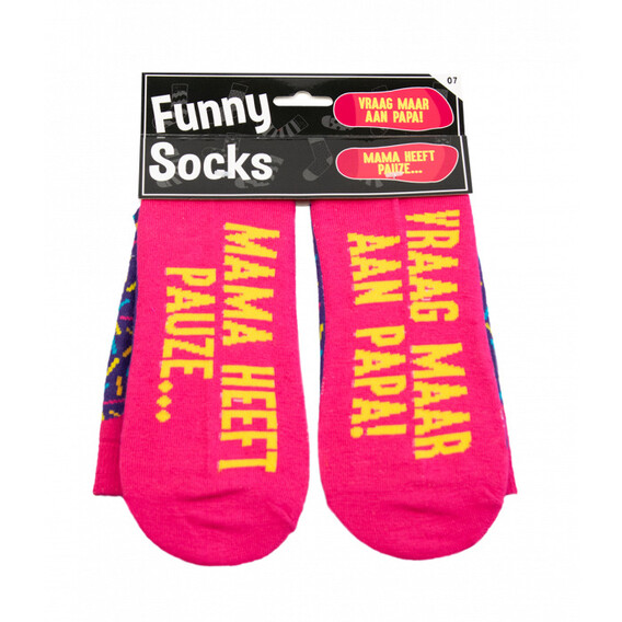 Funny socks - Mama heeft pauze