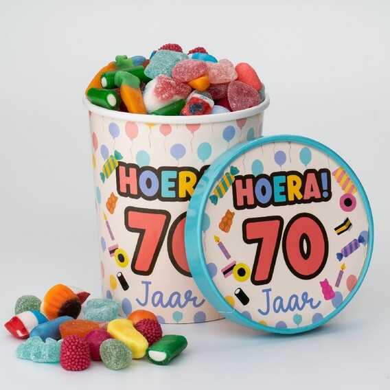 Candy bucket - 70 jaar