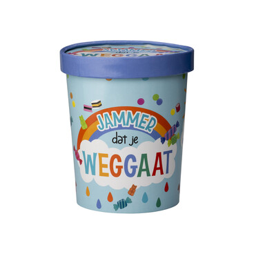 Candy bucket - Jammer dat je weggaat