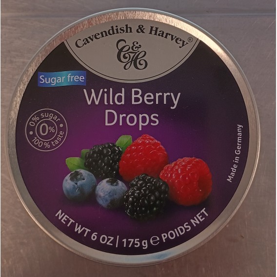 C&H Wild berry Drops Suikervrij