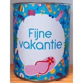 Blik fijne vakantie