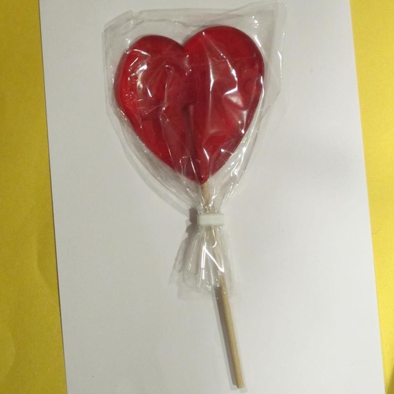 Lolly rood hart groot