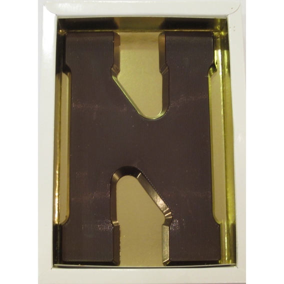 Chocoladeletter N puur 90 gram in doos
