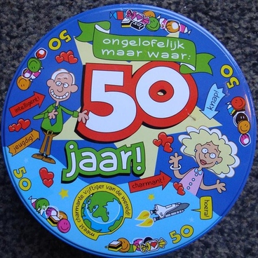 Snoeptrommel 50 jaar 