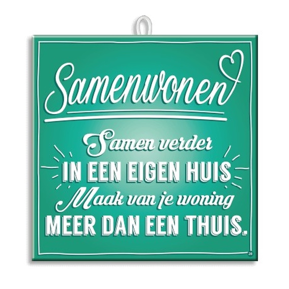 Slogan Tegel Samenwonen