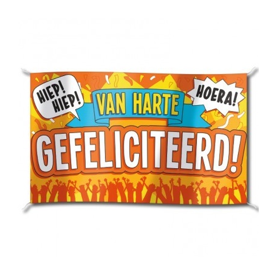 Gevelvlag XXL Gefeliciteerd